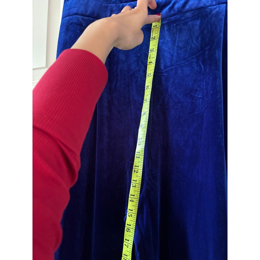 Fashion Nova Royal Blue Velvet Jumpsuit XL - Picture 11 of 14